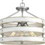 Progress Lighting P350049-141 Gulliver Semi-Flush/Convertible, Galvanized Finish