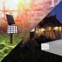 Solar Spotlights Outdoor Garden Lights Color Changing 16LEDs Solar Landscaping Lights 2-in-1 Waterproof Solar Security Lights for Garden Landscape Path Walkway Deck Garage (7 Colors, 2 Pack)