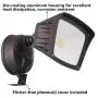 LEONLITE LED Outdoor Flood Light, Dusk-to-Dawn (Photocell Included), 3400lm, Waterproof Security Floodlight, ETL-Listed Exterior Lighting for Yard, 5000K Daylight, Pack of 2