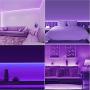 UV Black Light Strip Kit, 33ft LED 12V Flexible Blacklight Nightlights Fixtures with Remote, CIYOYO 2021 10m Ribbon 600 Units Beads for Indoor Bedroom Dance Glow Dark Party Posters Birthday Wedding