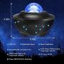 Star Projector Night Light, Delicacy Sky Ocean Wave Starry Projector with Bluetooth Speaker,Rotating LED Nebula Cloud Light for Kids Adults Bedroom Decoration