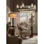 Lillian Gray Wood Bronze Wagon Wheel Chandelier 27'' Wide Rustic Farmhouse Clear Seeded Glass Cylinder Shades 6-Light Fixture Dining Room House Island Entryway Bedroom - Franklin Iron Works