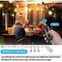Palawell Outdoor Dimmer, 350W 100Ft Dimmer Switch for String Lights Dimmable Brightness 25% 50% 75% 100%,Outdoor String Light/LED Bulb Timer 2H 4H 6H 8H