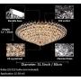 A Million Luxury Crystal Chandelier Flush Mount 31.5'' Modern Minimalist Design Pendant 15-Light Ceiling Light Fixture for Living Room Bedroom Restaurant Kitchen Lobby, E12 Socket