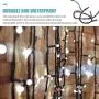 Christmas String Lights Outdoor Indoor Fairy Lights 8 Modes 300 LED 105FT for Christmas Tree Party Decoration （White）