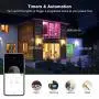 WiFi Smart Table Lamp for Bedrooms, LE LampUX Touch Bedside Lamp Works with Alexa Google Home, Modern Dimmable LED Nightstand Lamp, White & RGB Color Changing Night Light for Kids Room, Living Room