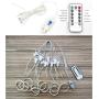 New 300 LED Window Curtain String Light Wedding Party Home Garden Bedroom Outdoor Indoor Wall Decorations, Warm White