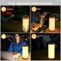 TaoTronics TT-DL23 Table Touch Sensor Beside Lamp Portable Lantern with Memory Function and 4000mAh Rechargeable Battery, Dimmable Night Lights for Bedroom, Living Room, Office, Outdoor Camping
