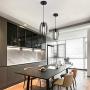 Mini Chandelier Pendant Lighting Fixture for Kitchen Island Hallway Dining Room Design, Black Basket Ceiling Lights Industrial Lightings Black