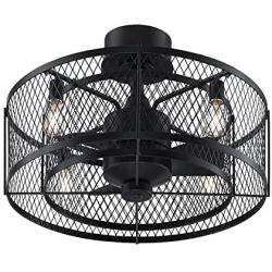 Fanimation Studio Collection LP8350BLAZ Vintere Ceiling Fan with LED Light Kit, 20 Inch, Aged Bronze