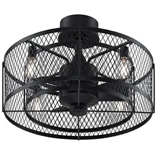 Fanimation Studio Collection LP8350BLAZ Vintere Ceiling Fan with LED Light Kit, 20 Inch, Aged Bronze