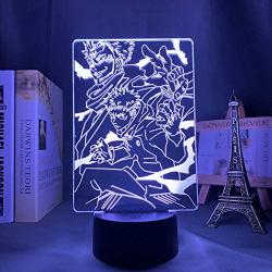 3D Night Light for Kids，Anime Jujutsu Ryomen Sukuna Led Lamp for Bedroom Decor Yuji Itadori Light for Birthday/Xmas Gift