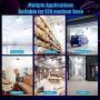 Falive Garage Lighting LED Garage Lights 6000Lm Super Bright Garage Light with Adjustable Multi-Position Panels Tribright Garage Ceiling Light Bulb for Garage, Attic, Basement (No Sensor)