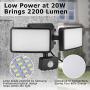 JUOYOU 20W Led Motion Sensor Flood Lights Outdoor, PIR Induction Lamp, Intelligent Light, Bright White, 6500K, IP65, 200W Bulb Equivalent, Super Bright Waterproof Security Floodlight