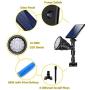 Outdoor Solar Colored Spot Lights,Super Bright 18 LED Security Lamps Waterproof Spotlight for Garden Landscape Path Walkway Deck Garage (7 Colors, 2 Pack)