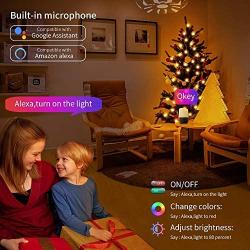 ACCEDE 16.4ft LED Fairy Lights Compatible with Alexa, 50LED RGB USB Wireless Smart App Control Fairy String Light Kit with Remote for Christmas Bedroom Party Wedding Home Garden Decorations