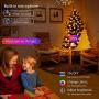 ACCEDE 16.4ft LED Fairy Lights Compatible with Alexa, 50LED RGB USB Wireless Smart App Control Fairy String Light Kit with Remote for Christmas Bedroom Party Wedding Home Garden Decorations