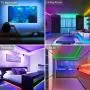 50ft Led Strip Lights, Tenmiro Smart Led Lights Strip Music Sync Color Changing Lights App Control and 23keys Remote, Led Lights for Bedroom Party Home Decoration