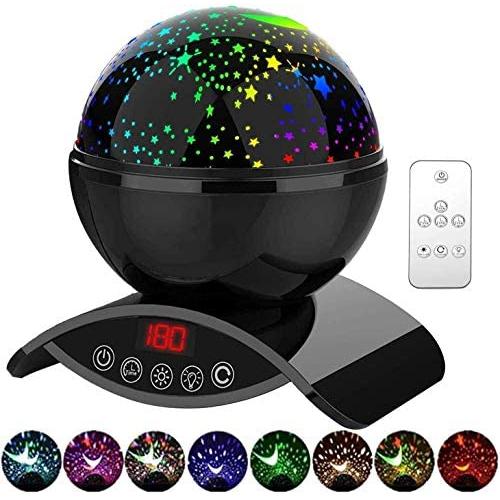 YSD Night Lighting Lamp, Modern Star Rotating Sky Projection, Romantic Star Projector Lamp for Kids, USB Rechargeable & Remote Control, Best Gifts for Kids,Bedroom(Upgrade)