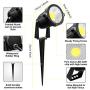 Landscape Lights INNERWILL 5W LED Garden Light 12V-24V Outdoor Flood Lights Landscaping Light Daylight Spotlights Waterproof Low Voltage Lights for Wall, Shed, Garage, Garden Lighting (8 Pack)