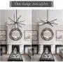 VILUXY Contemporary Chandelier Lighting Fixture 6-Light Sand Black Finish Mid-Century Pendant Lighting for Dining Room Bedroom Kitchen Living Room VILUXY Contemporary Chandelier Lighting Fixture 6-Light Sand Black Finish Mid-Century Pendant Lighting for Dining Room Bedroom Kitchen Living Room