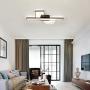 Surpars House Geometric Design LED Chandelier for Bedroom, Flush Mount LED Ceiling Light, 3 Different Shade Ceiling Light Fixture for Living Room, Girls Room, Daylight White Light