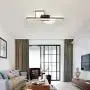 Surpars House Geometric Design LED Chandelier for Bedroom, Flush Mount LED Ceiling Light, 3 Different Shade Ceiling Light Fixture for Living Room, Girls Room, Daylight White Light