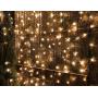 Holiday Time 300 LED String Lights Warm White Mini Lights 61 FT Long Plug in for Indoor Outdoor Christmas Tree Garden Wedding Party Decoration.