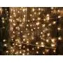 Holiday Time 300 LED String Lights Warm White Mini Lights 61 FT Long Plug in for Indoor Outdoor Christmas Tree Garden Wedding Party Decoration.