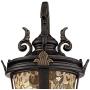 Casa Marseille Outdoor Wall Light Fixture Bronze Scroll 21 1/2'' Hammered Glass for House Porch Patio - John Timberland