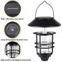 Solar Lantern Outdoor Lights, Hanging Wireless Waterproof Lantern Lights with Wall Mount Kit for Garden Porch Fence 2 Pack