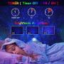 Star Projector Night Light, Delicacy Galaxy Projector Ocean Wave Starry Sky Projector with Bluetooth Speaker,Rotating LED Nebula Cloud Light for Kids Adults Bedroom Decoration - Blue