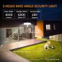 LED Security Lights Outdoor, COSITA 4000LM Adjustable 3 Head Motion Security Light,42W 6000K,Waterproof Motion Sensor Light with 3 Mode for Entryways, Yard, Garage, Porch&Stair (ETL Certified)