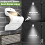 Solar Motion Sensor Light Outdoor,Oriental Forest Upgrade Wireless Fence Solar Lights LED Outdoor Wall Light Solar Powered Security Lighting for Steps,Front Door,Garage,Yard,Fences, 2 Pack White