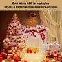 XUNXMAS 500 LED String Lights Indoor Outdoor, 174ft Super Long Cool White Christmas Lights with 8 Lighting Modes, Extendable Waterproof Fairy Lights for Bedroom Patio Party Christmas Tree Decor