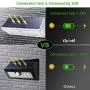Solar Motion Sensor Lights Outdoor 46 LEDs 1100lm 4500mAh Aluminum Alloy IP65 Waterproof Led Security Outdoor Lights for House Garden, Driveway, Yard, Deck, Fence Post-White Solar Motion Sensor Lights Outdoor 46 LEDs 1100lm 4500mAh Aluminum Alloy IP65 Waterproof Led Security Outdoor Lights for House Garden, Driveway, Yard, Deck, Fence Post-White