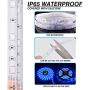 KATUR LED Strip Lights 32.8ft, IP65 Waterproof 300 LEDs 5050 RGB, 16 Million Colors, Smart WiFi APP and 24 Keys Controller Control, Works with Alexa Google Assistant Music Timed Dimmable Strip Lights