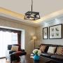 HMVPL Industrial Pendant Lighting Fixtures, Farmhouse Swag Chandeliers Hanging Light Mini Ceiling Lamp 2-Light for Kitchen Island Dining Room Bedroom Foyer Hallway Front Door