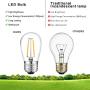 VAVOFO 48FT Warm White Outdoor String Lights Indoor, 1.5W Dimmable LED Heavy Duty Hanging Patio String Lights, Commercial Grade, Waterproof, UL Listed