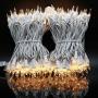 UL Certified 66 Feet 200 Count Clear Christmas String Lights, Pack of 2 Sets 33 Ft 100 Incandescent White Wire Light Set, Connectable Home Decor Lights for Bedroom Curtain Wedding Holiday (Clear)