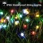 Joomer Solar Christmas Lights 72ft 200 LED 8 Modes Solar String Lights Waterproof Solar Fairy Lights for Garden, Patio, Fence, Balcony, Outdoors (Multi-Color)