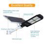 300w Solar Street Light Outdoor Dusk to Dawn, Flood Lights with Remote Control, 486 LEDs, Super Bright, Waterproof Security LED Pole Light for Yard, Garden, Pathway (Mounting Brackets Included)