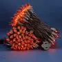 Clear Orange Incandescent Christmas Lights, 66 Ft Brown Wire 200 Mini Lights, UL Certified Holiday String Light, End to End Connectable Indoor & Outdoor Commercial Grade Lights Set (Clear Orange) Clear Orange Incandescent Christmas Lights, 66 Ft Brown Wire 200 Mini Lights, UL Certified Holiday String Light, End to End Connectable Indoor & Outdoor Commercial Grade Lights Set (Clear Orange)