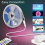 LED Strip Lights 16.4FT/5m, Flexible Color Changing LED Light Strips, with 24 Keys IR Remote Controller 5050 LED Strips, Led Lights for Bedroom, TV, Kitchen, Christmas Decoration