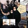 Belio String Light Hanging Kit，Stainless Steel Cable for Outdoor Lights，Globe String Light Suspension Kit Include 182 FT Wire Rope Cable Turnbuckle and Hooks