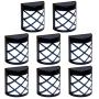 GIGALUMI 8 Pack Solar Fence Lights,6 LED Solar Deck Lights,Waterproof Automatic Decorative Outdoor Solar Wall Lights for Deck, Patio, Stairs, Yard, Path and Driveway. (Cold White)