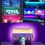 Led Strip Lights, Maylit Tv Led Backlight for 40-60 inch Tv Bluetooth Control Sync to Music, USB Bias Lighting Tv Led Lights Kit with Remote - RGB 5050 LEDs Color Lights for Room Bedroom