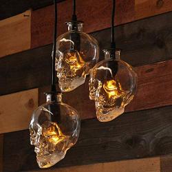 NIUYAO Pendant Light Lamp Dome Shade Hanging Ceiling Light (Skull Shape)