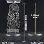 HIPIYA Dream Catcher LED 3D Illusion USB Night Light Dreamcatcher Lamp Festival Present Birthday Gift for Baby Boy Girl Kid Old Parent Mother Nursery Bedroom Decoration Room Home Decor (Dream)
