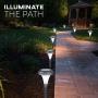 GardenBliss Best Solar Lights for Outdoor Pathway, 10 Brightest Light Set for Walkway, Patio, Path, Lawn, Garden, Yard Decor, Double Waterproof Seal, Large Led Landscape Outside Post Lighting Lamps